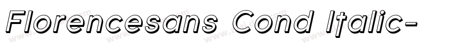 Florencesans Cond Italic字体转换